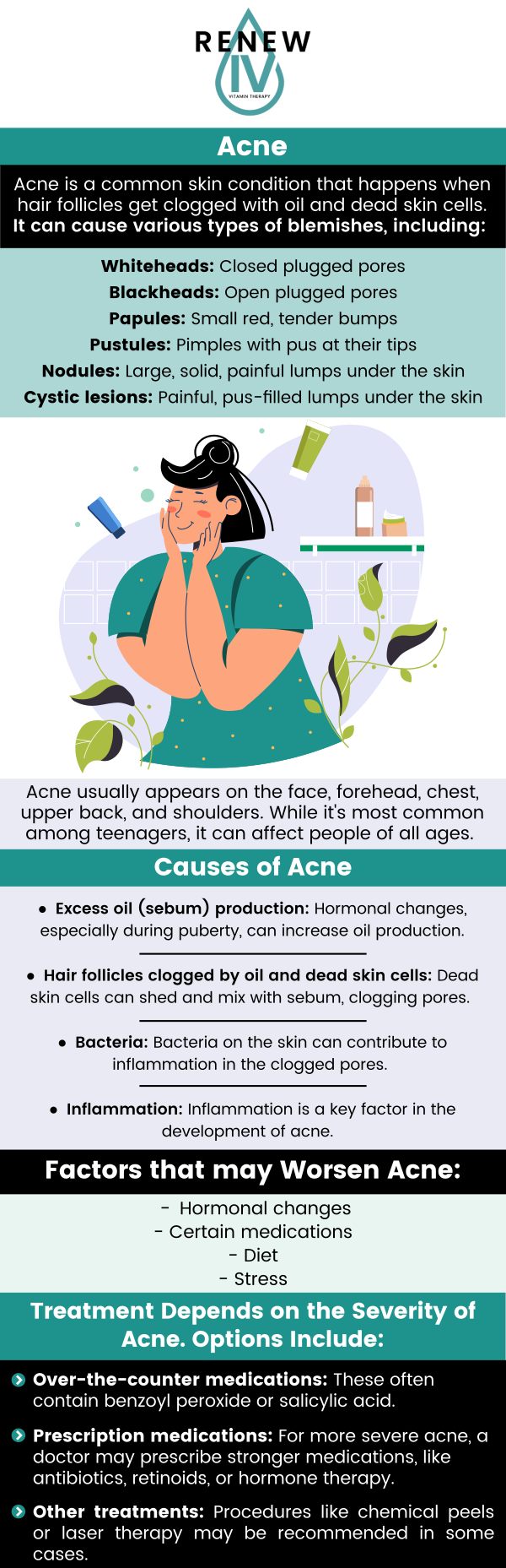 Common questions asked by patients: What causes acne, and how can it be prevented? What are the different types of acne? How can acne be treated effectively? Can diet or lifestyle affect acne breakouts? Contact us today or visit us online to book an appointment. We are conveniently located at 7330 Kingsway Burnaby, BC, V3N 3B5. We serve patients from Burnaby BC, New Westminster BC, Coquitlam BC, Vancouver BC, Richmond BC, Delta BC, Surrey BC, and surrounding areas.